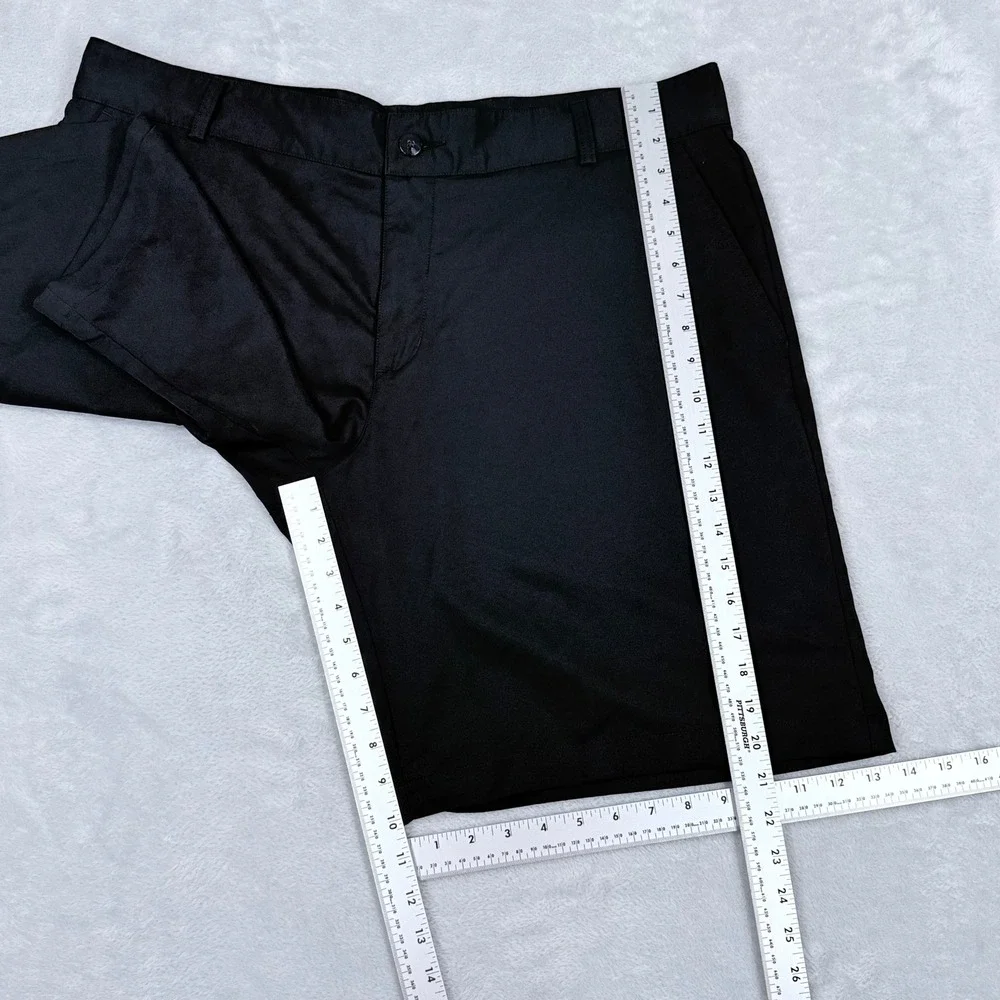 Adidas Golf Chino Shorts Mens 40 Black Climalite Performance 10